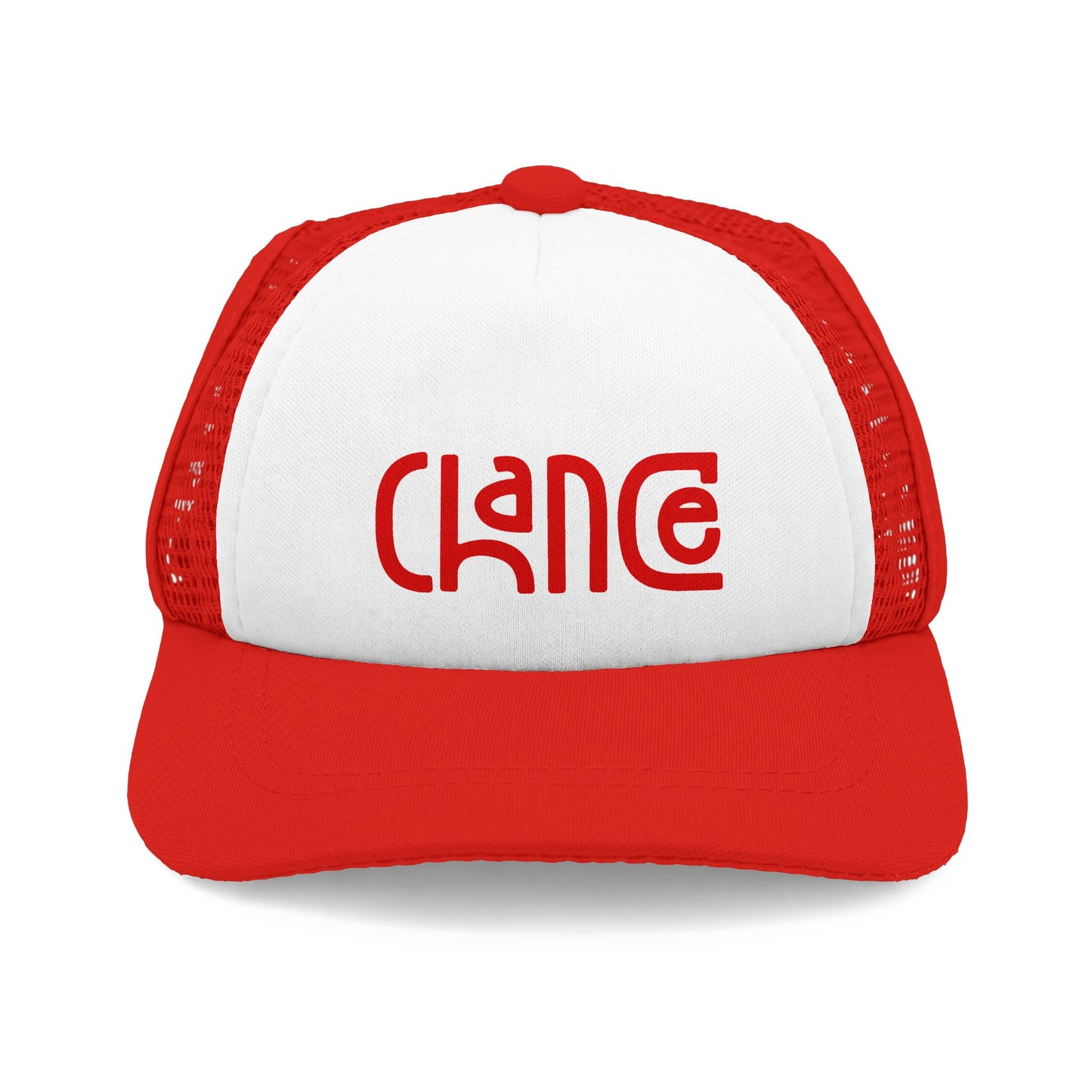 Trucker Hat — Retro "Clance" Logo Foam Front