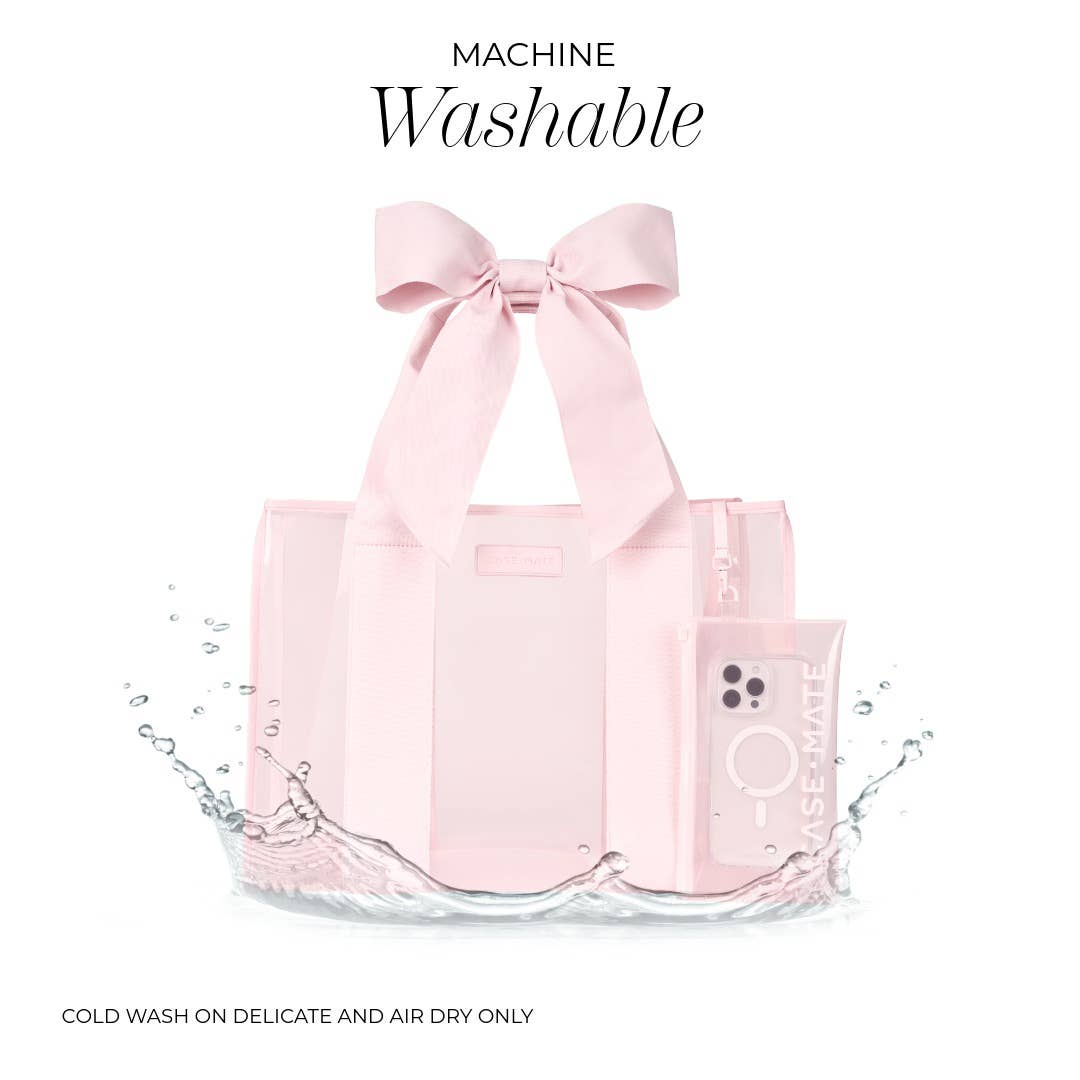 Case-Mate - Case-Mate Ballet Pink Bow Jelly Tote Bag