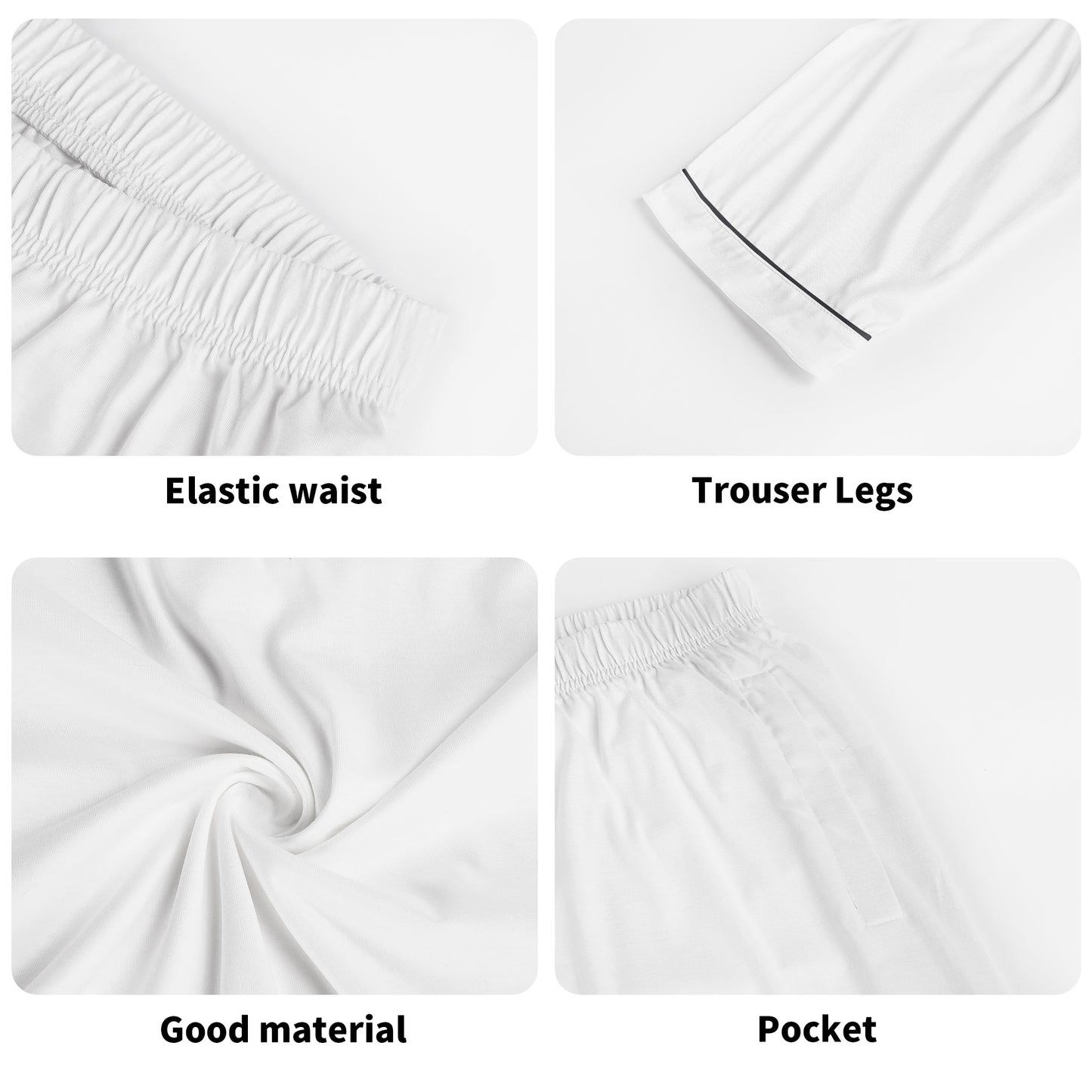 Kids Long Sleeve Pajama Set with Pockets - Soft Cotton Polyester Blend for Comfortable Sleep & Lounge Wear