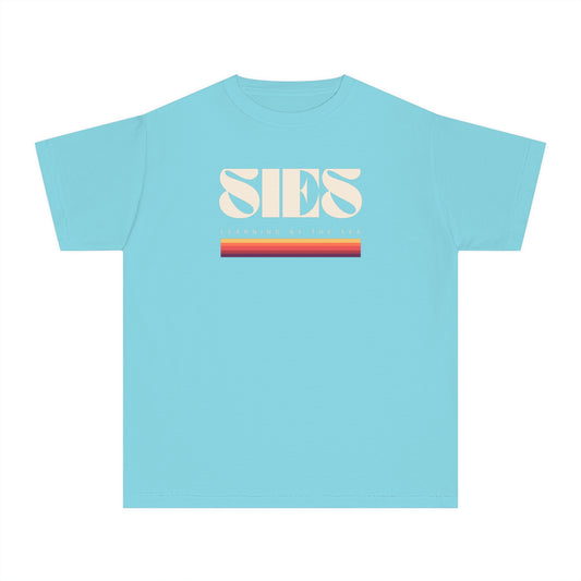 Youth Midweight Tee with Retro SIES 104BG Vintage Style Top