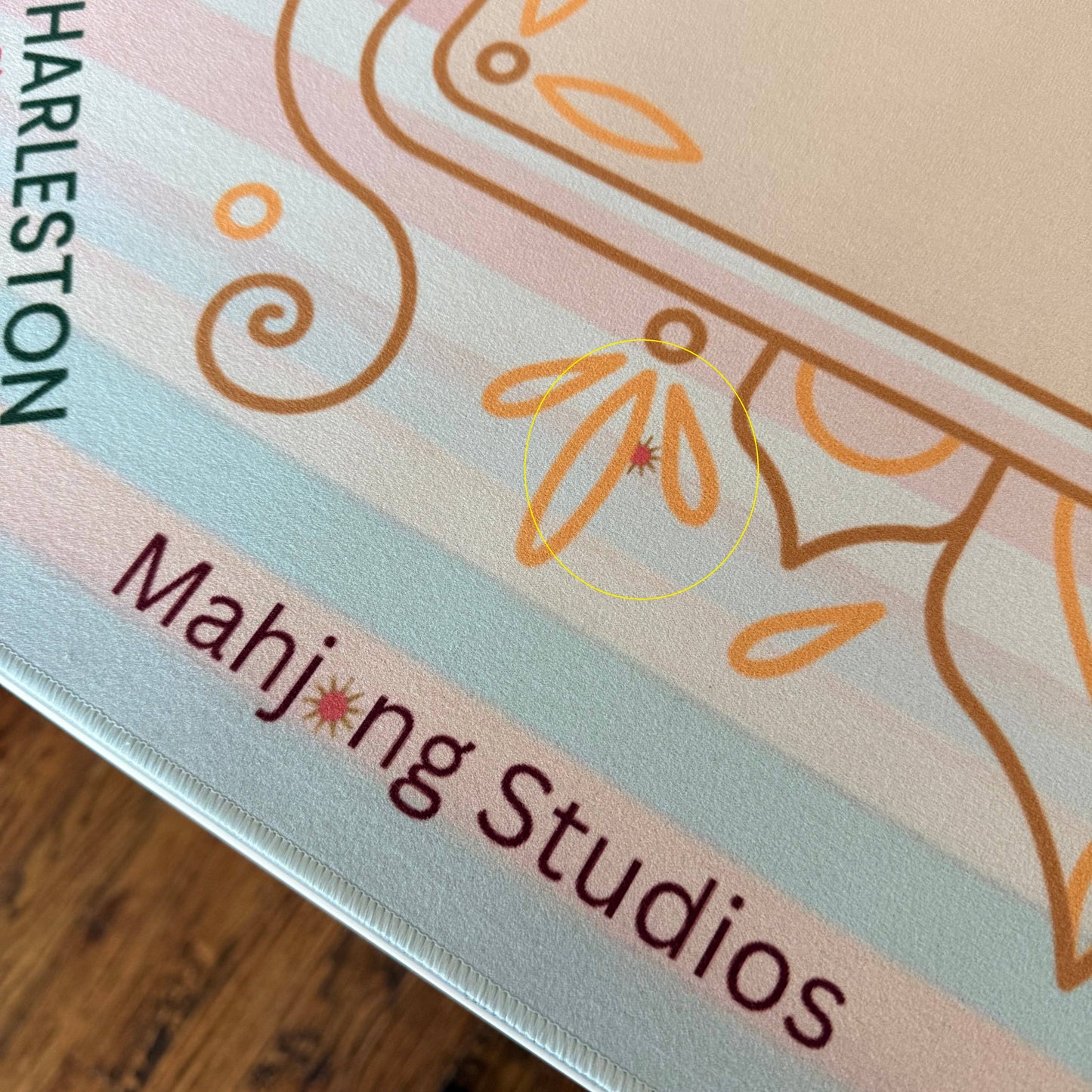 Mahjong Studios - Pastel Luxe Mahjong Mat - 33 x 33 - Ships Rolled