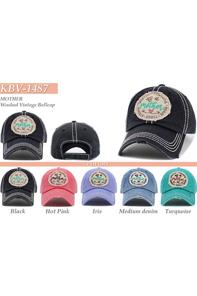 AS A MOTHER Vintage Ball Cap