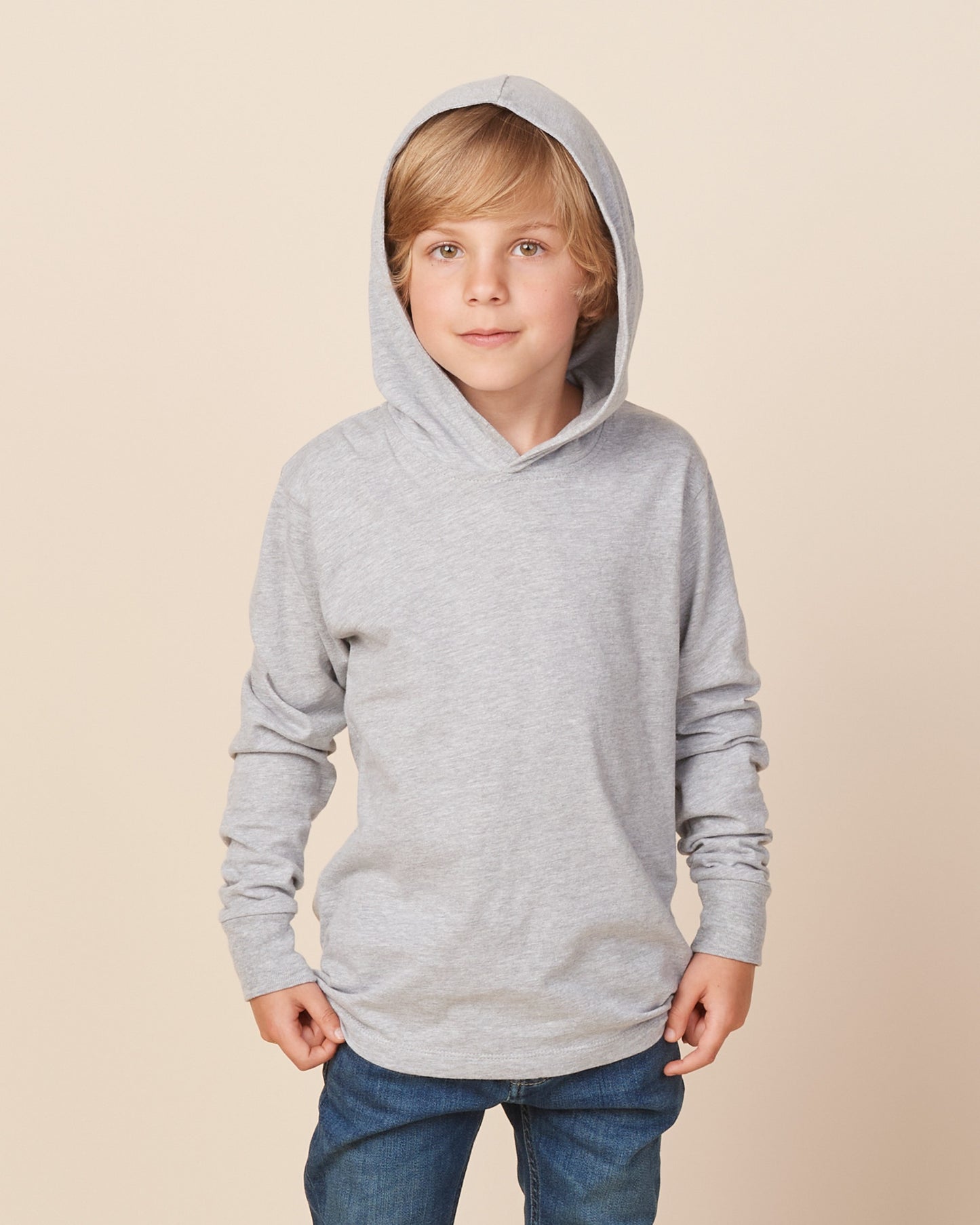 Youth Essential Long Sleeve Hooded Tee