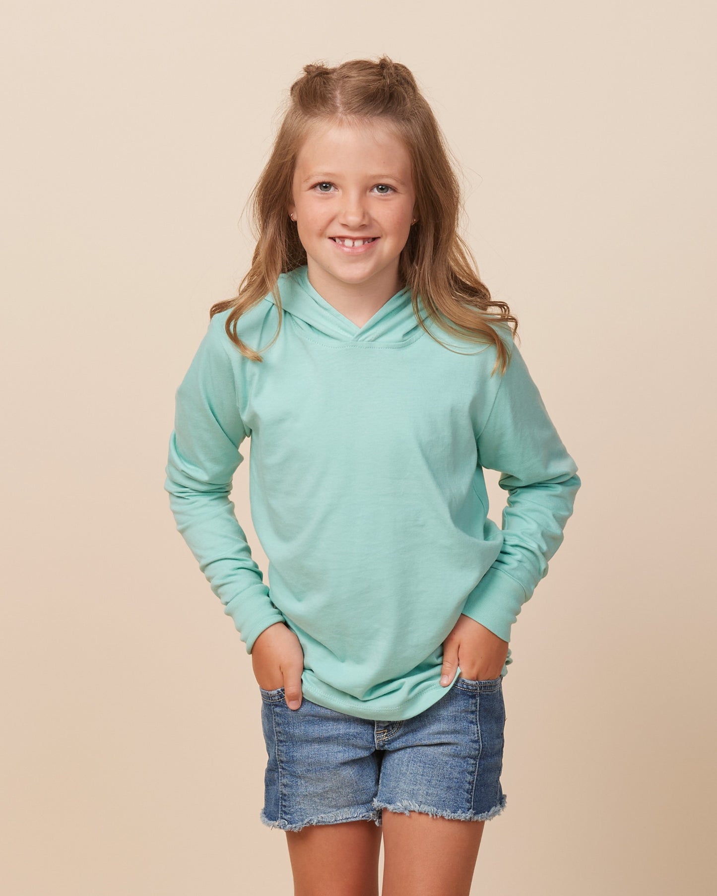 Youth Essential Long Sleeve Hooded Tee