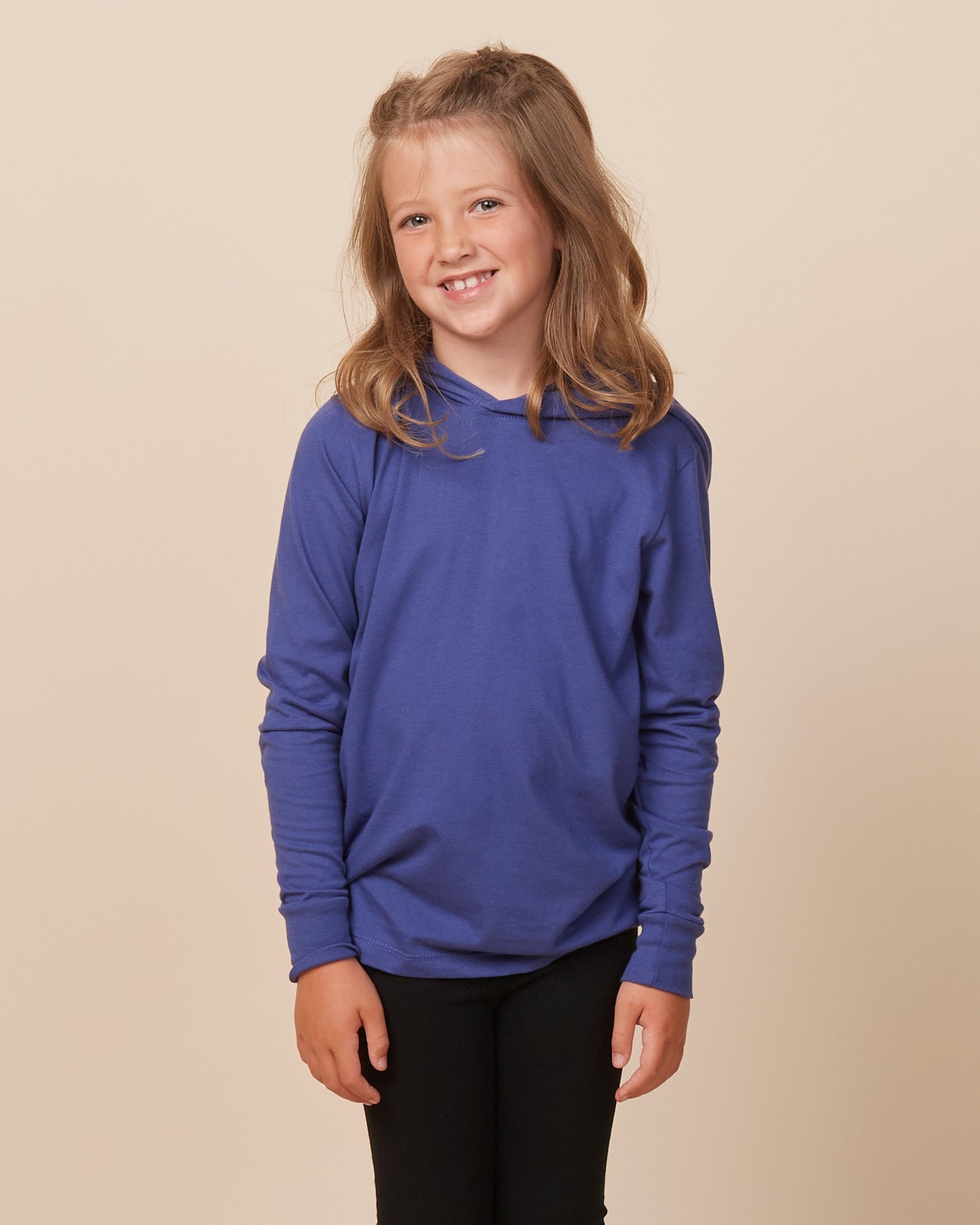 Youth Essential Long Sleeve Hooded Tee
