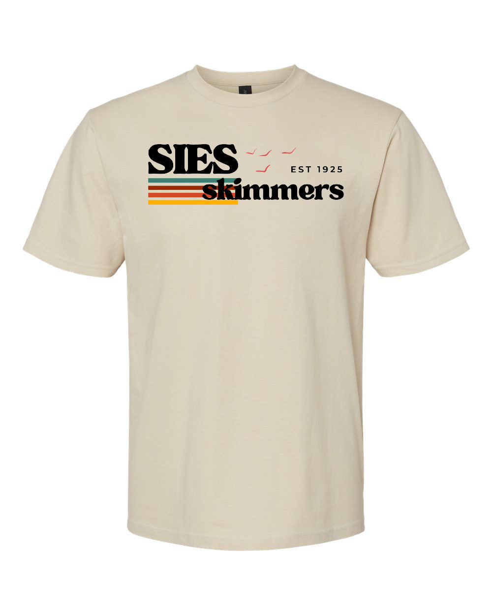 Retro Sand SS T Shirt SI105BLK