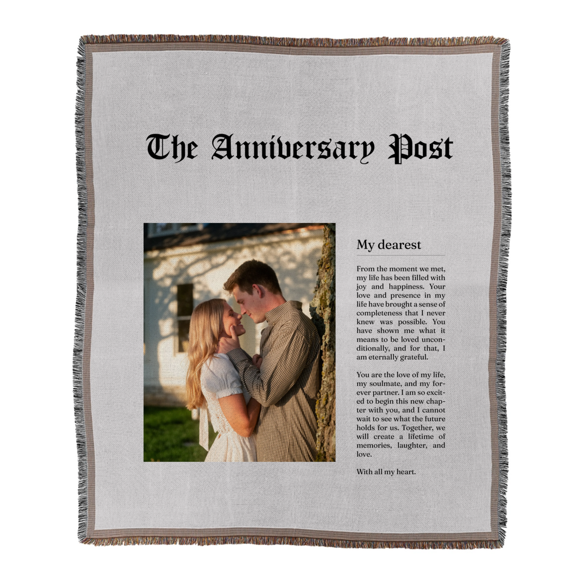 Custom Woven Blanket