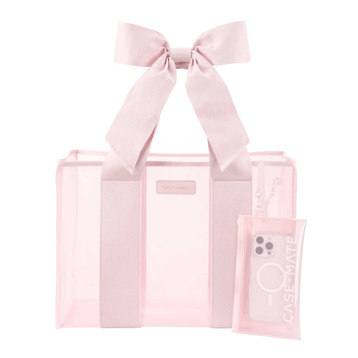 Case-Mate - Case-Mate Ballet Pink Bow Jelly Tote Bag