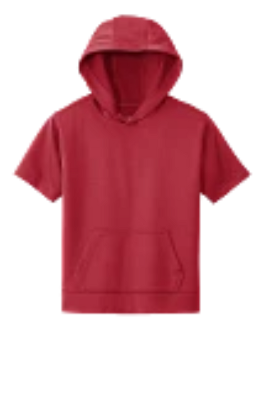 Moisture Wicking Fleece Short Sleeve Hooded Pullover SIES