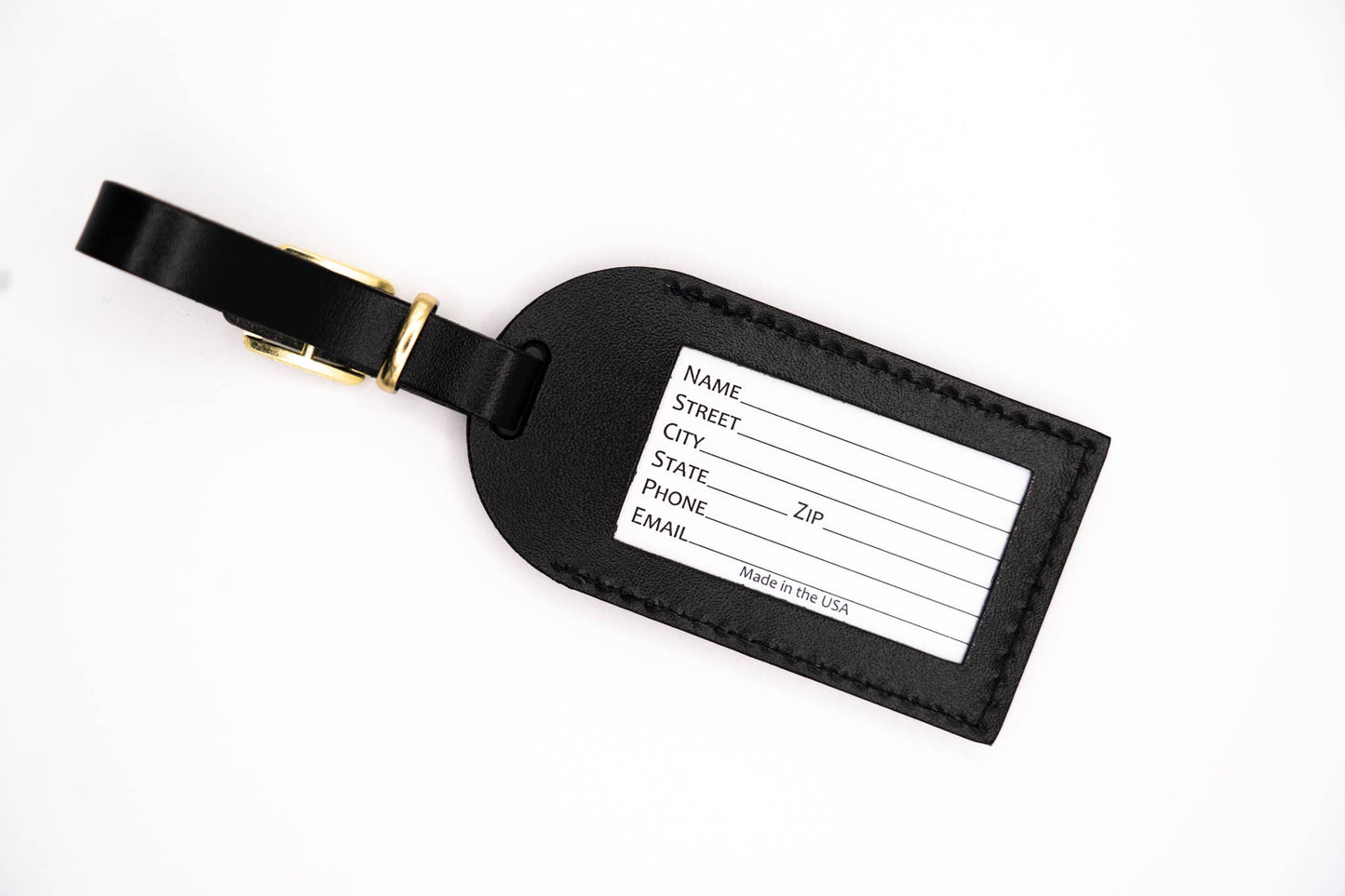 Letter + Leather - Charleston Luggage Tag Wedding Favor or Travel Souvenir Gift