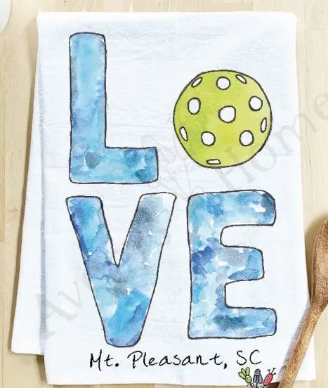 Mt. Pleasant, SC Love Pickleball Sports Kitchen Towel - An Initial Impression