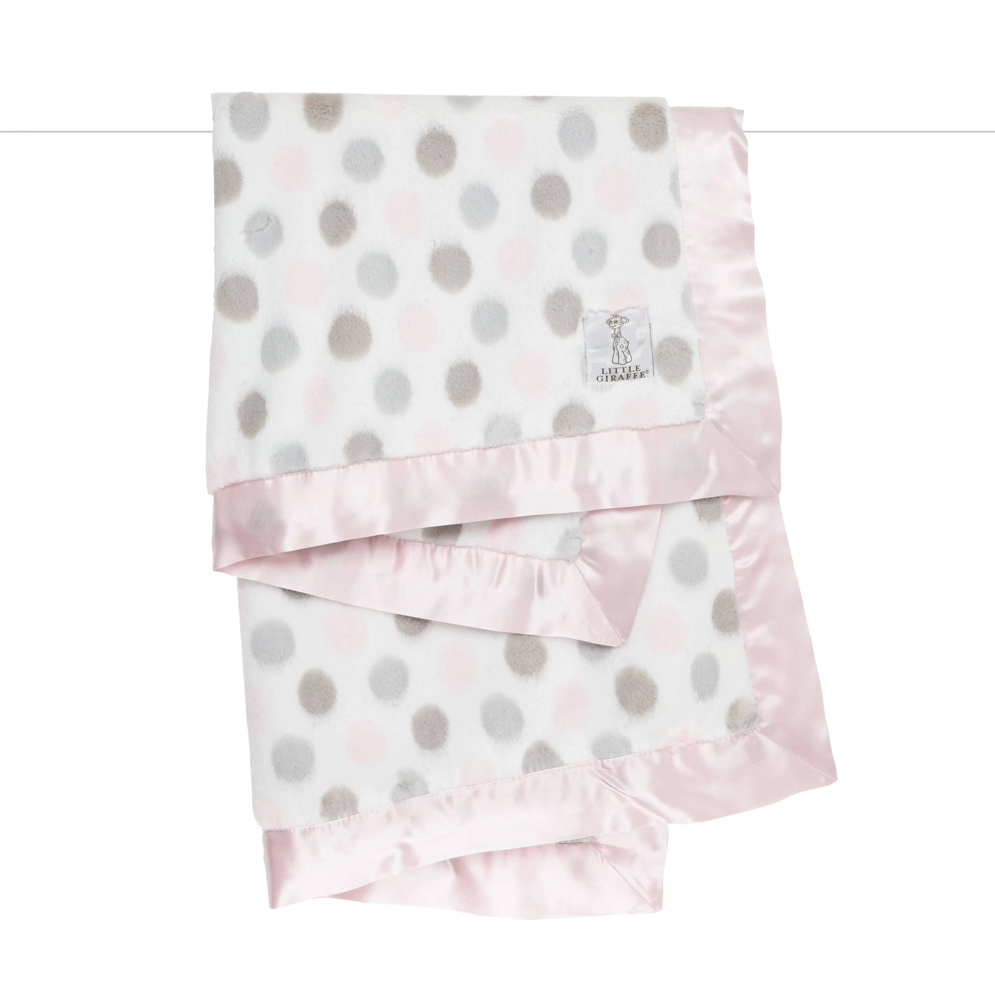 Luxe™ Dot Baby Blanket Little Giraffe An Initial Impression Pink