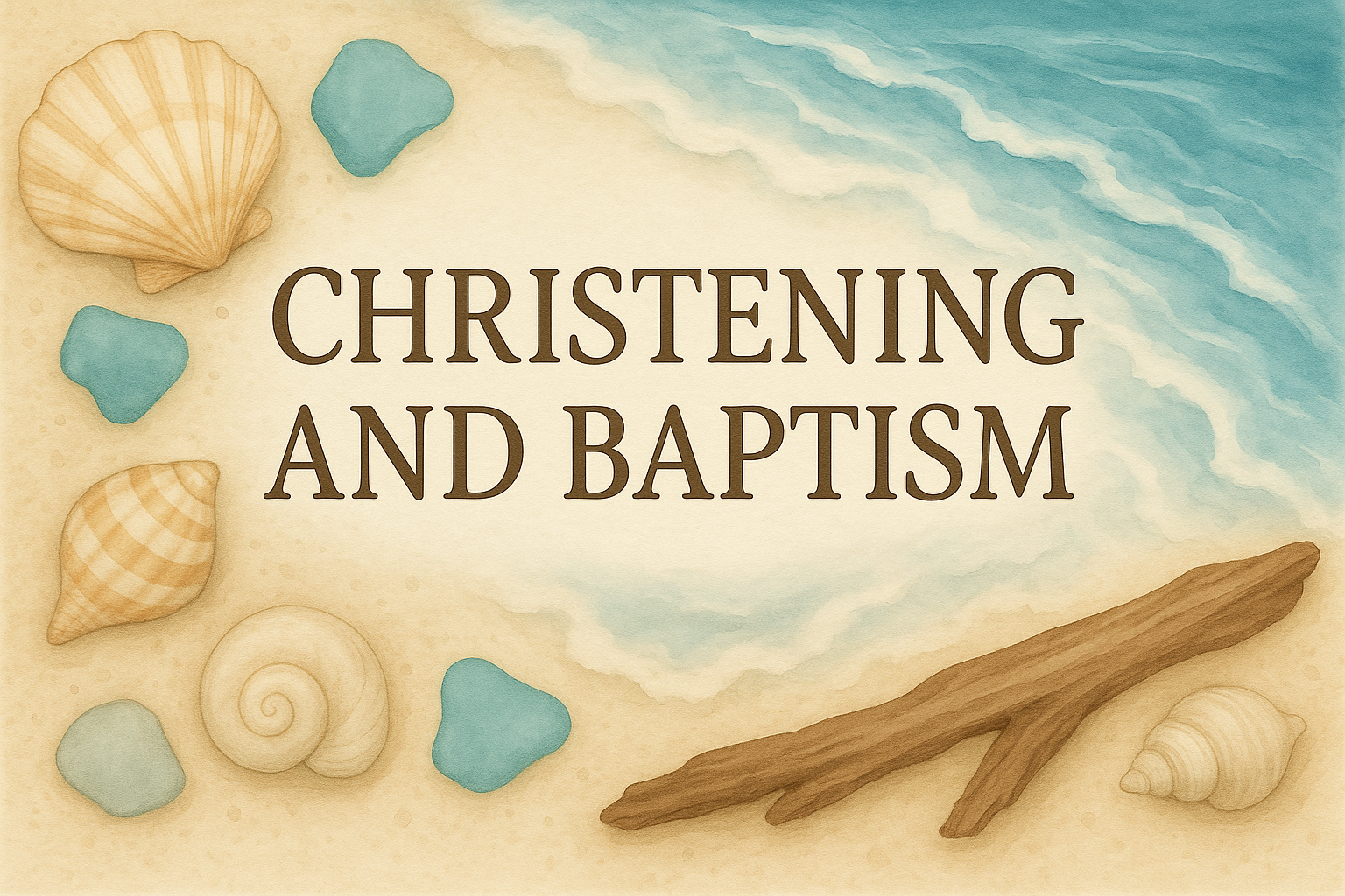 CHRISTENING AND BAPTISM
