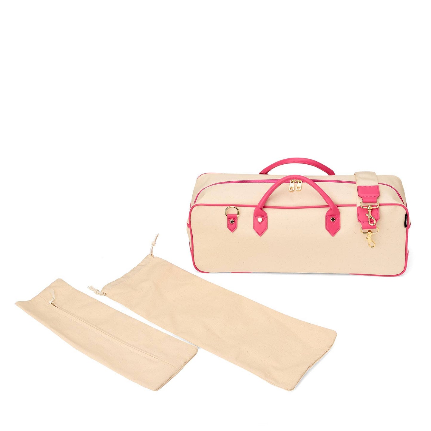 "Margo" Natural Mahjong Tote (Personalizable)