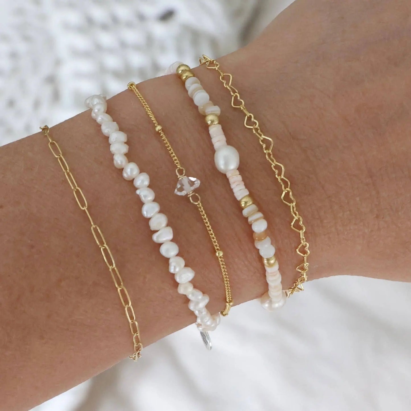 Cape Cod Chokers - Puka Shell and Gold Craigville Beach Bracelet Cape Cod Chokers An Initial Impression