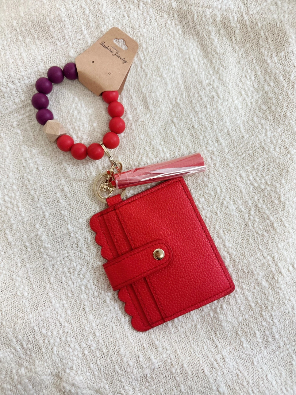 Silicone Beaded Wristlet for Needlepoint Canvas