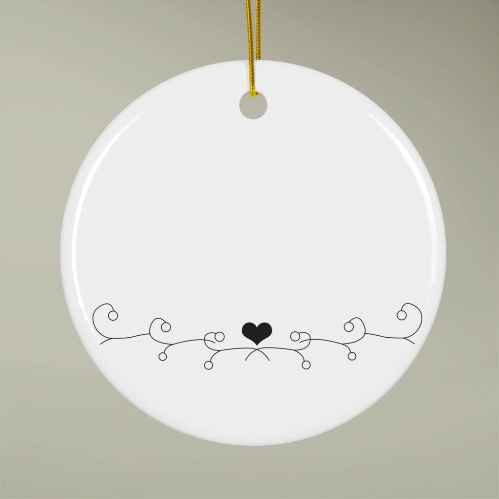 Ceramic Ornament with Photo Upload