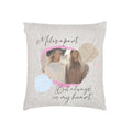 Woven Pillow Miles Apart with Your Custom Photo