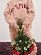 Letter Varsity Leisure Mock Neck Sweatshirt