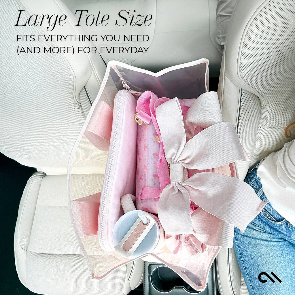Case-Mate - Case-Mate Ballet Pink Bow Jelly Tote Bag