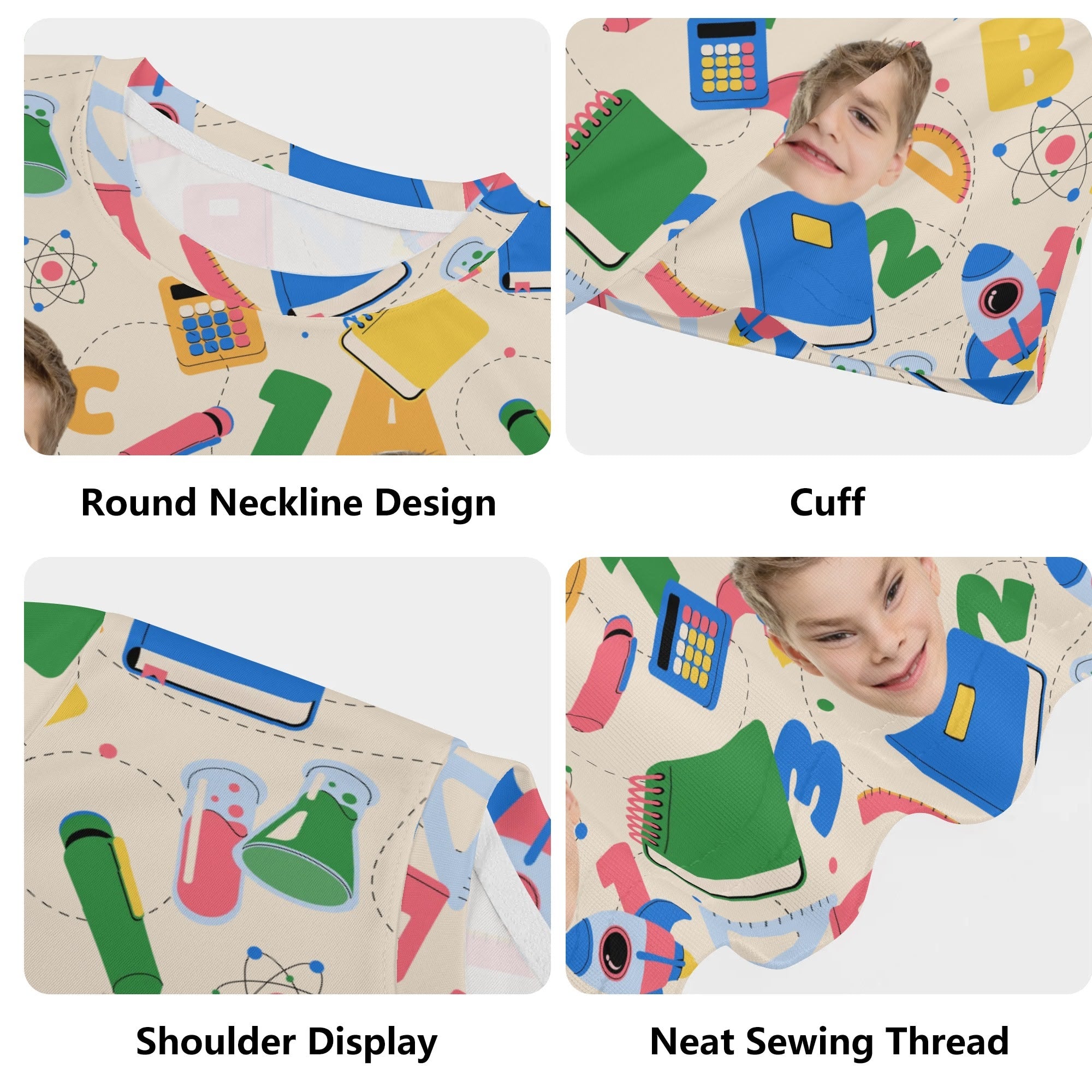 Kids Short Sleeve T-Shirt with Your Custom Image