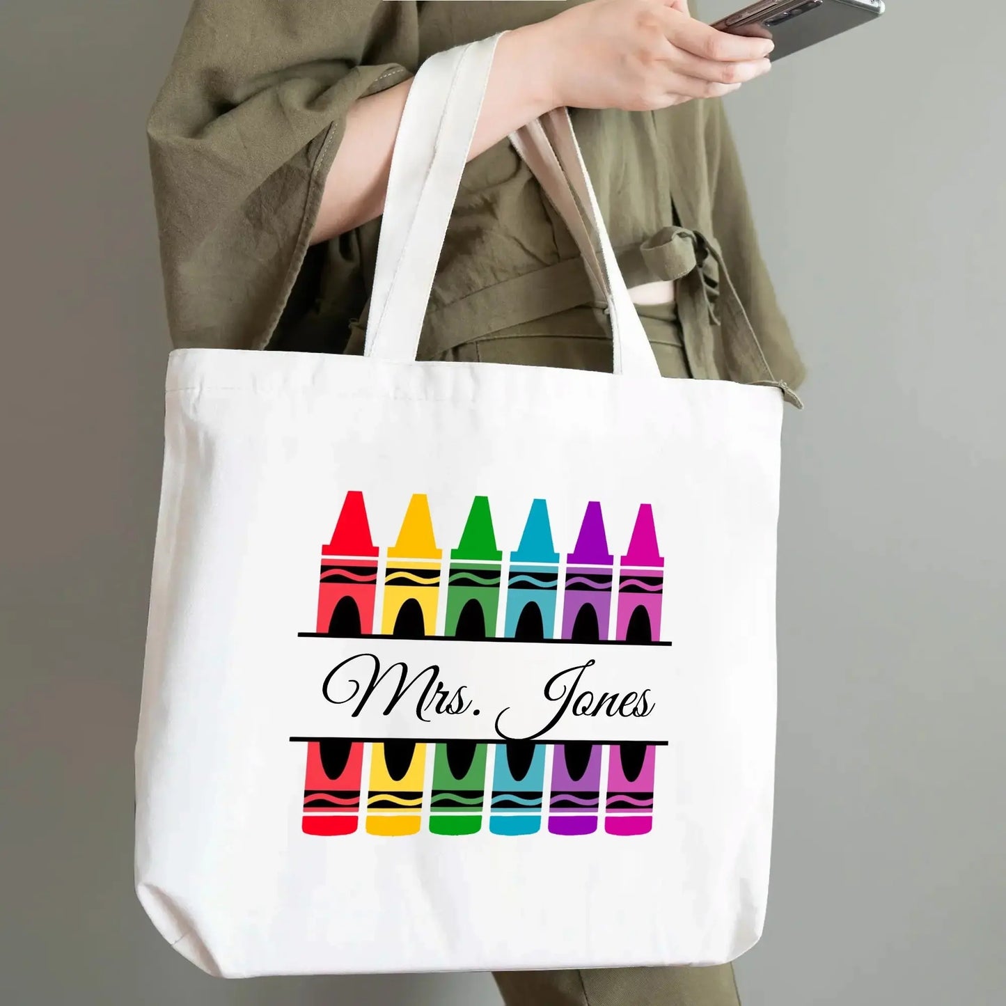 100% Cotton Tote Bag Teacher Name popcustoms An Initial Impression