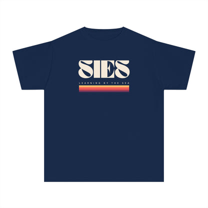 Youth Midweight Tee with Retro SIES Design, Cool Casual T-Shirt, Perfect for Summer, Gift for Teens, Vintage Style Top