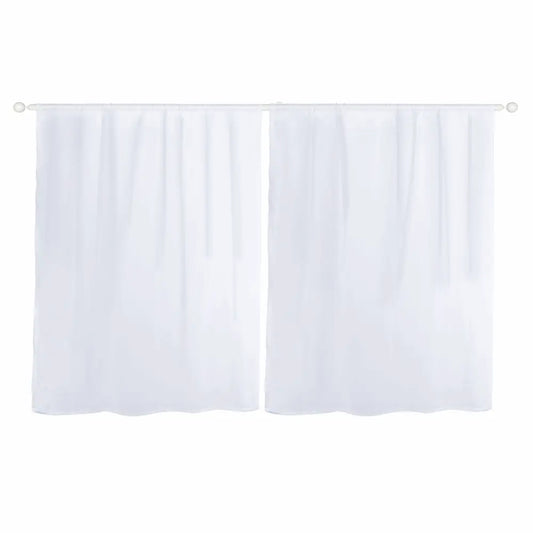 Custom Chiffon Curtains Translucent Sheer Curtains Two Piece Curtains