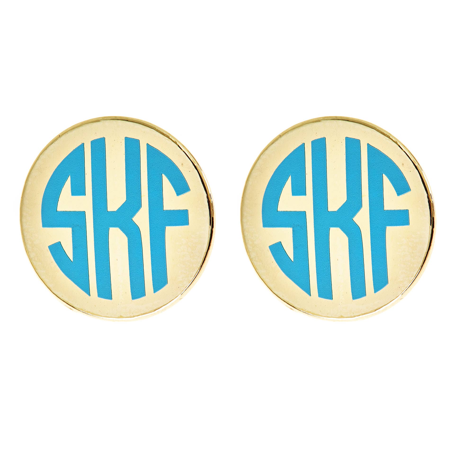 Monogram Small Charleston Earrings