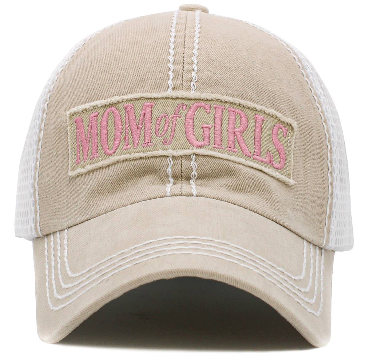 Mom Of Girls Vintage Ballcap