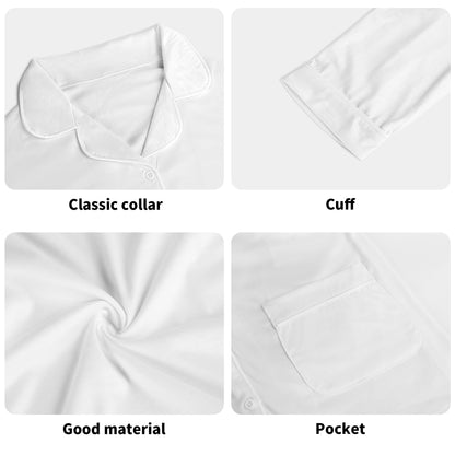 Kids Long Sleeve Pajama Set with Pockets - Soft Cotton Polyester Blend for Comfortable Sleep & Lounge Wear