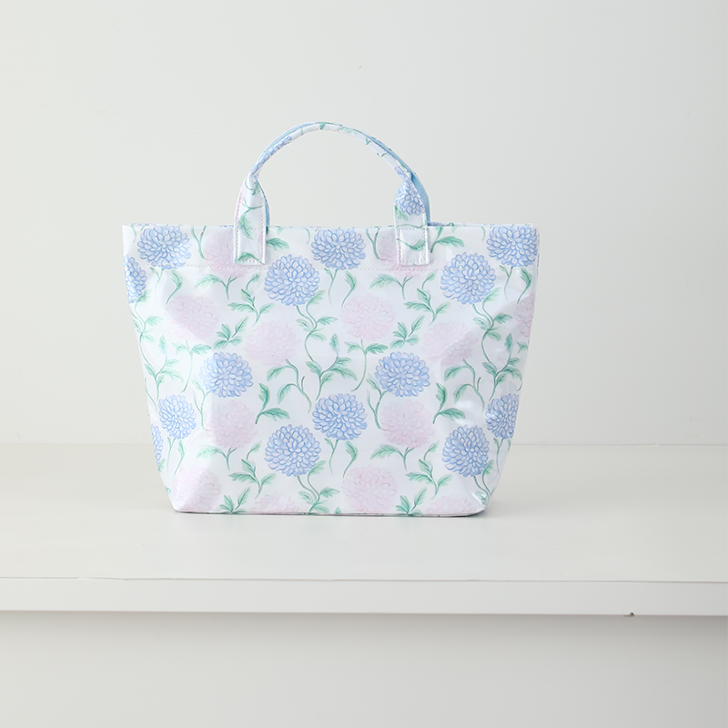 Waterproof Tote Bag PVC Beach Bag Hydrangea Horizon