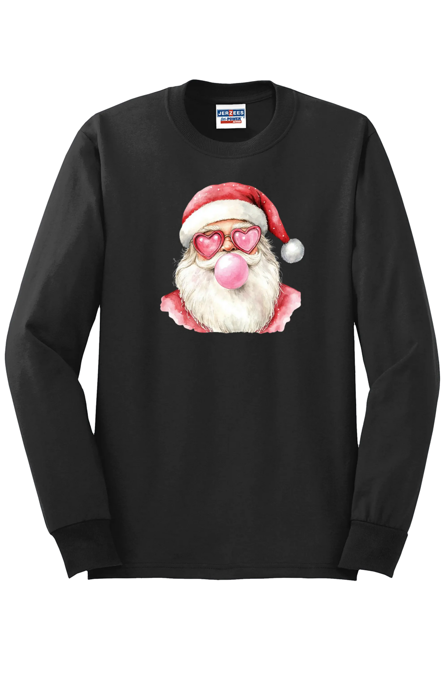 Bubble Blowing Santa on Long Sleeve Tee An Initial Impression An Initial Impression