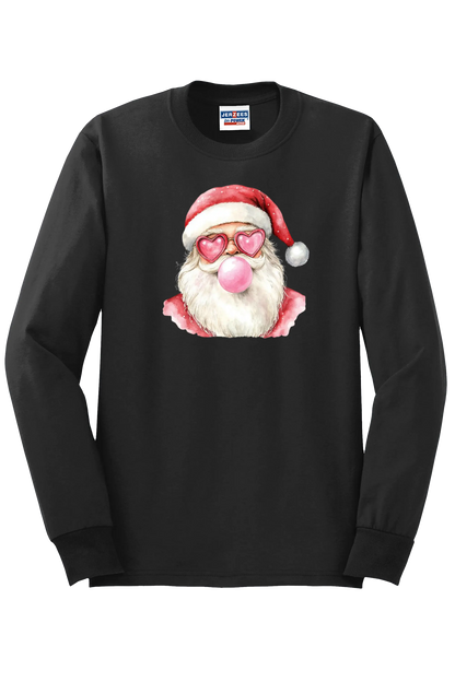 Bubble Blowing Santa on Long Sleeve Tee An Initial Impression An Initial Impression