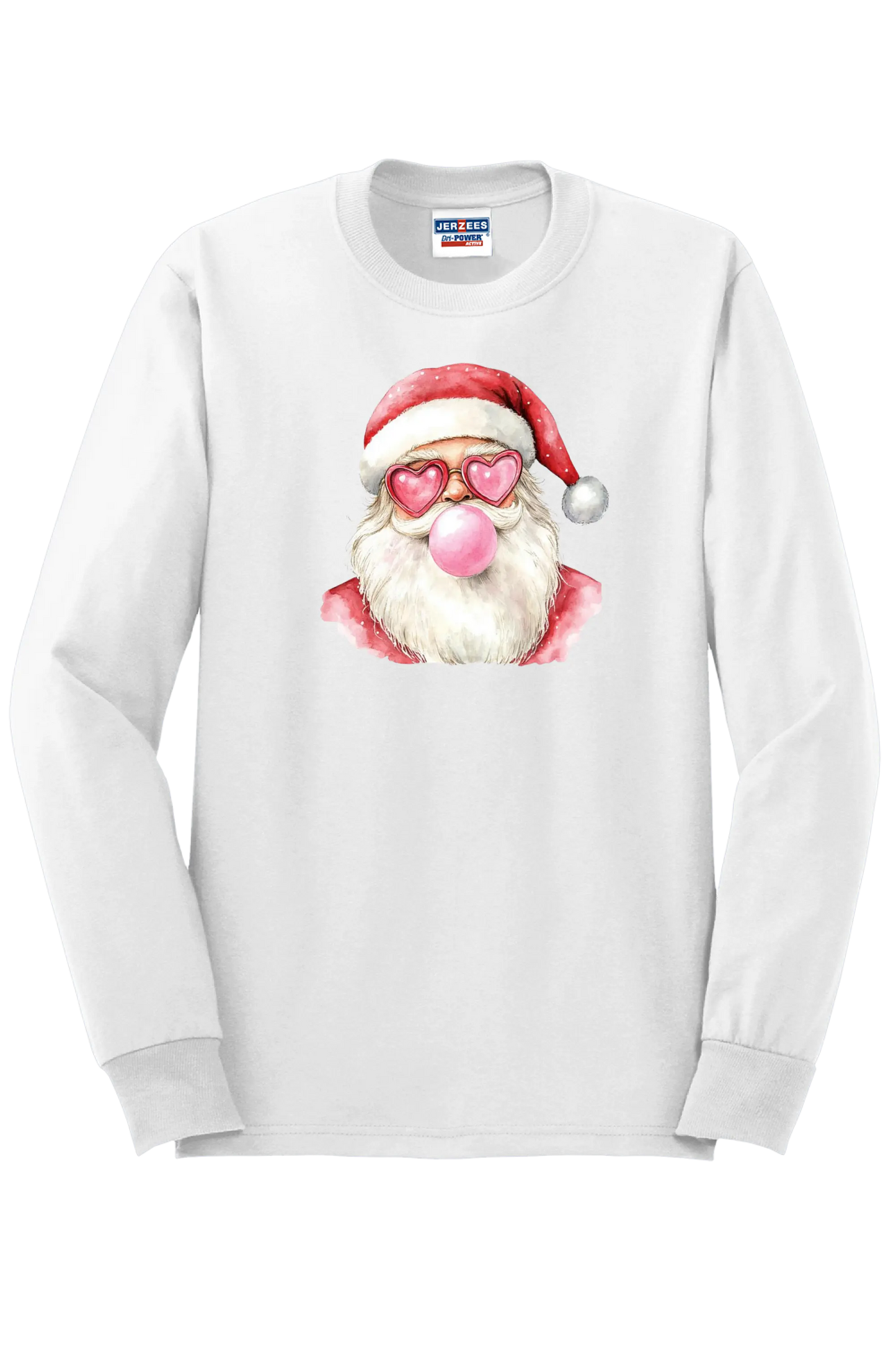 Bubble Blowing Santa on Long Sleeve Tee An Initial Impression An Initial Impression