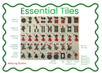 Essential Mahjong Tiles - American Mahjong Set 152 Tiles