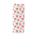 Scalloped Guest Towel - Red Bows
