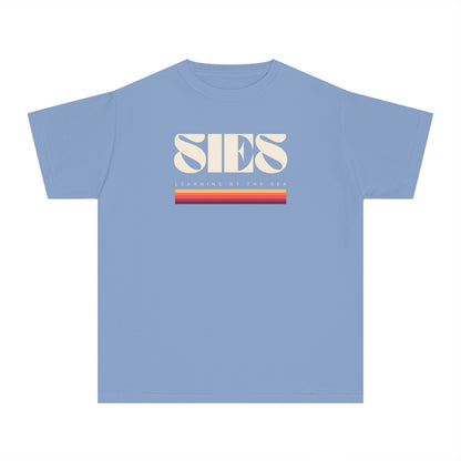 Youth Midweight Tee with Retro SIES Design, Cool Casual T-Shirt, Perfect for Summer, Gift for Teens, Vintage Style Top
