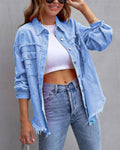 Ripped Loose Denim Jacket
