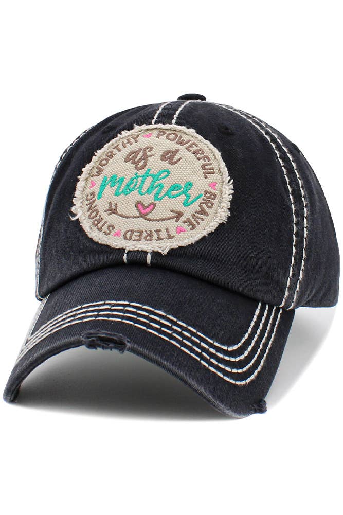 AS A MOTHER Vintage Ball Cap