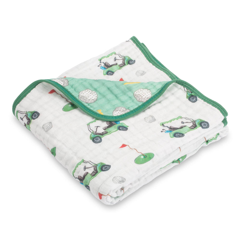 Toddler Muslin Blanket Golf A Round Sports Theme