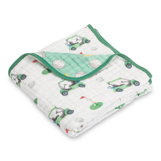 Toddler Muslin Blanket Golf A Round Sports Theme