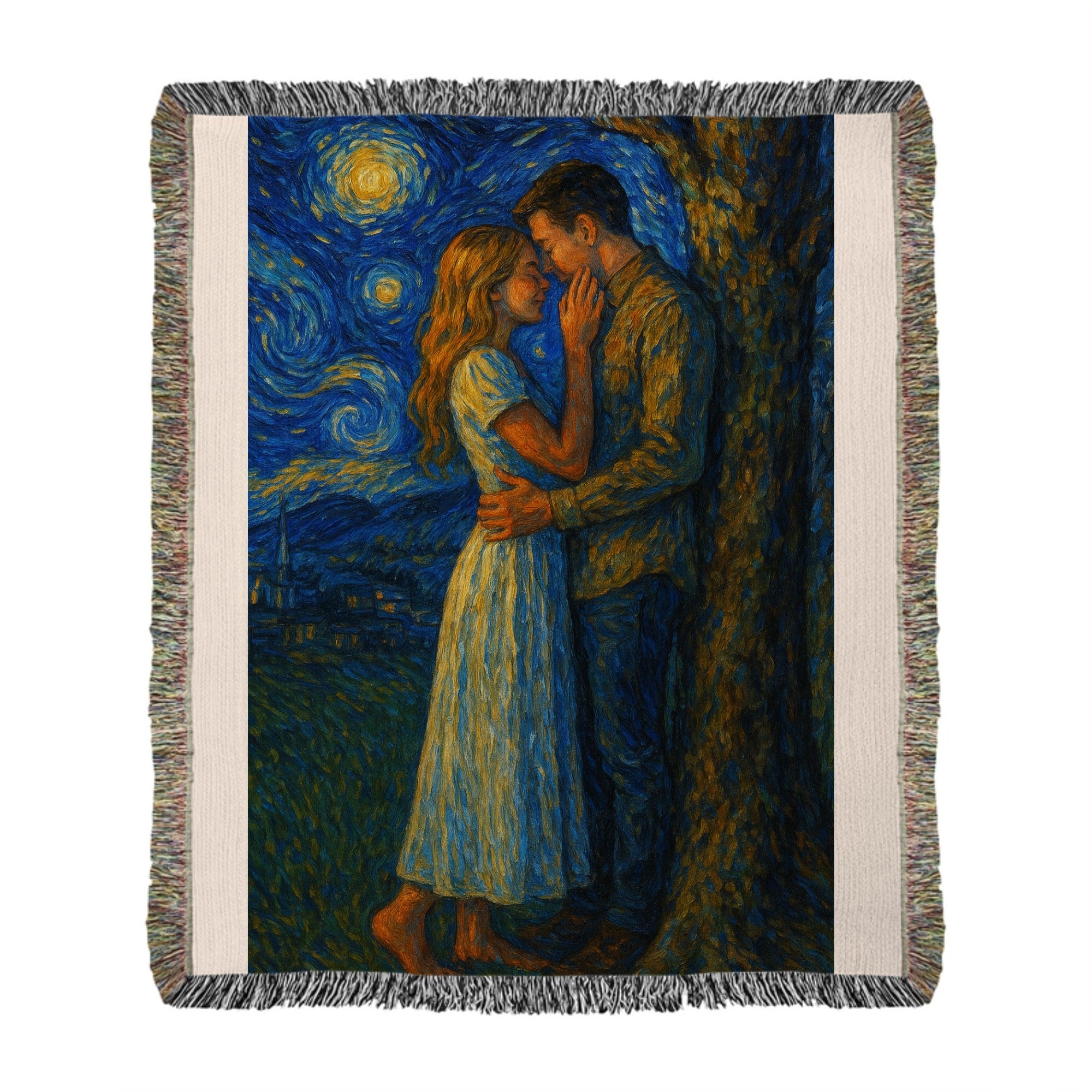 Heirloom Photo Woven Blanket V an Gogh Style