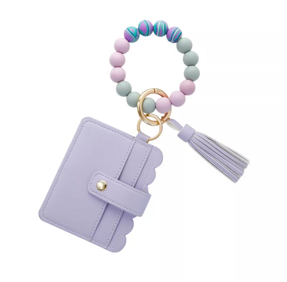 Silicone Beaded Wristlet for Needlepoint Canvas