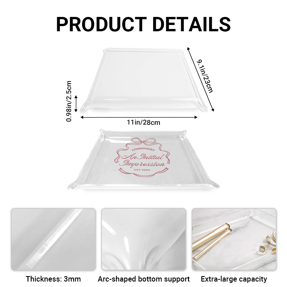 Rectangle Acrylic Tray-2 Side Print