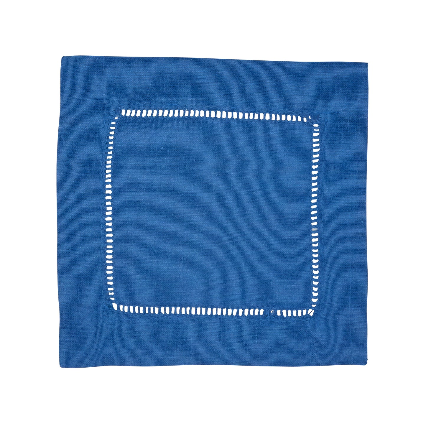Linen Blend Hemstitched Cocktail Napkin