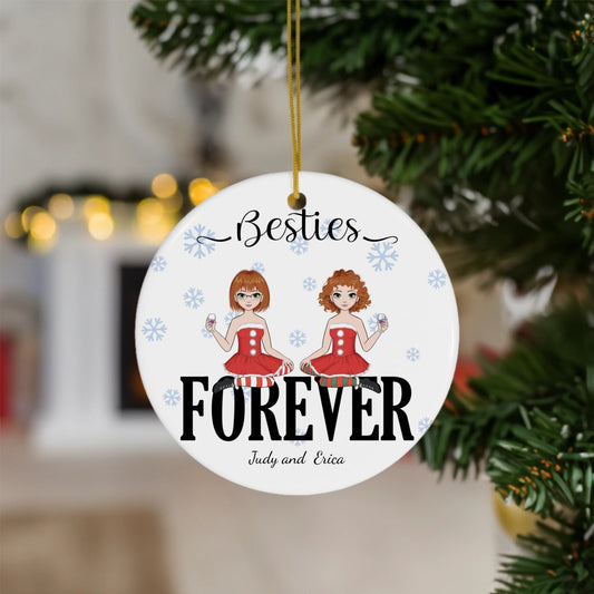 Besties Ceramic Ornament