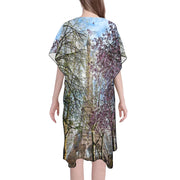 Mid-Length Side Slits Chiffon Cover Up