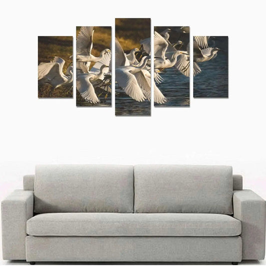 Canvas Wall Art Prints (No Frame) 5-Pieces/Set A