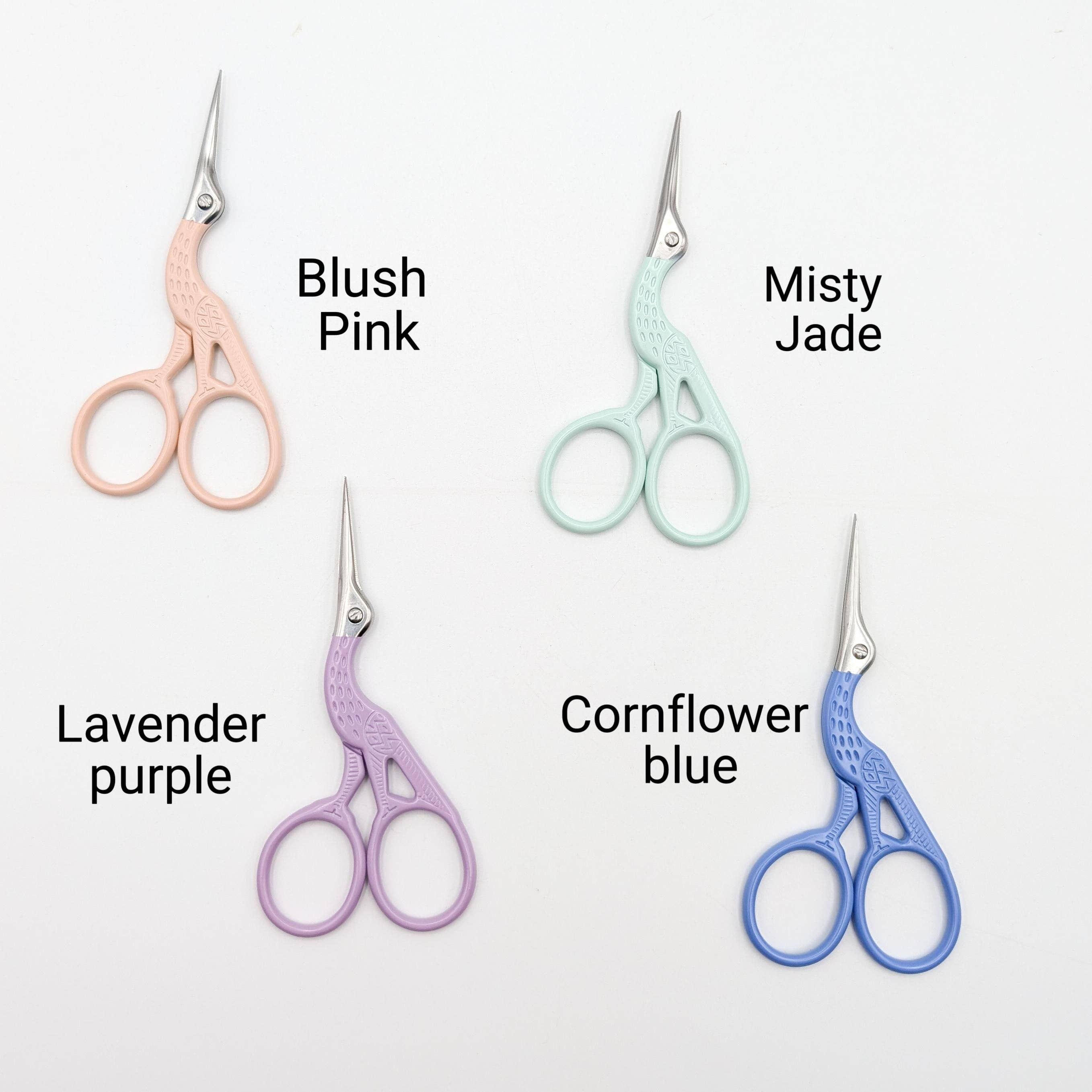 Colorful Stork Embroidery Scissors